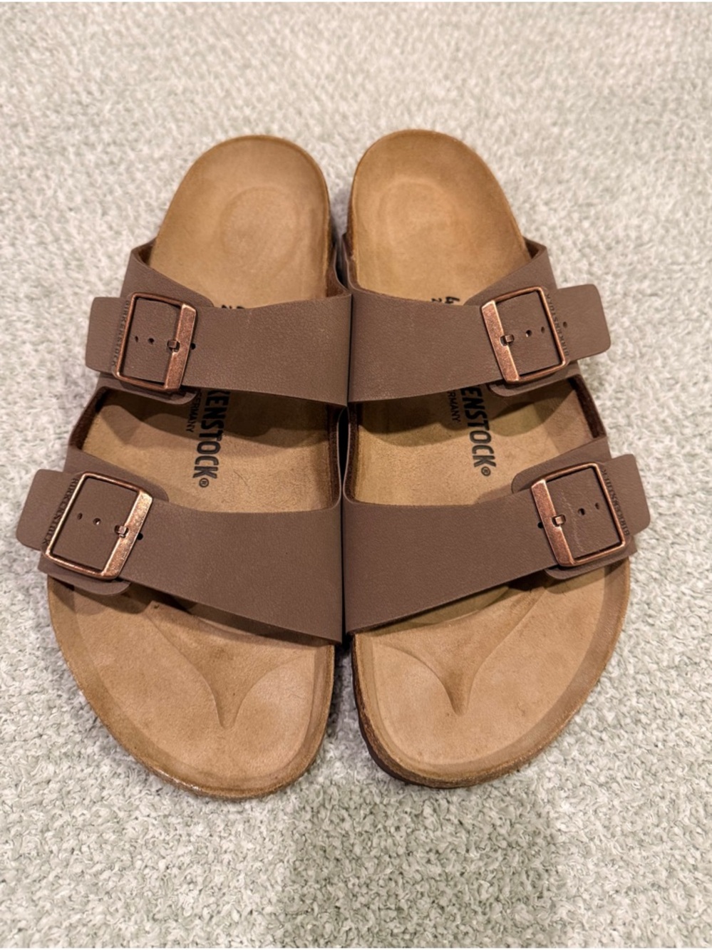 Birkenstock Arizona Two-Strap Sandals in Chocolate Brown